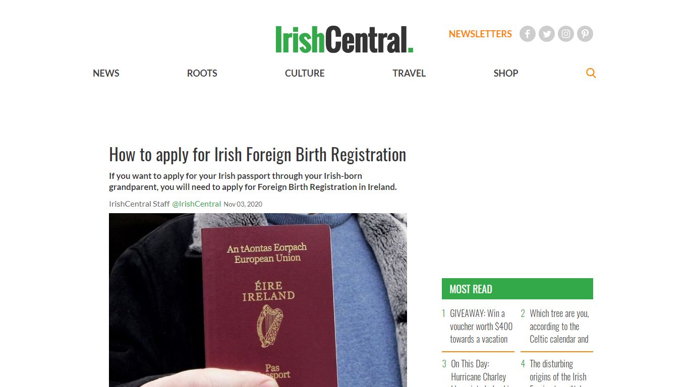 How to apply for Irish Foreign Birth Registration - IrishCentral.com