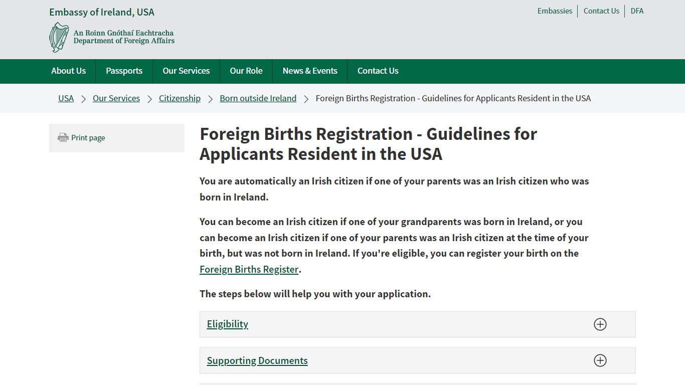 Foreign Births Registration - Guidelines for Applicants Resident ... - DFA